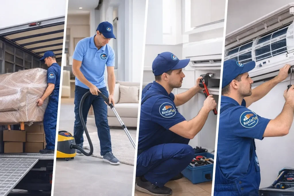 هوم سيرفس شركة خدمات منزلية في الكويت | صيانة ونقل وتنظيف باحتراف